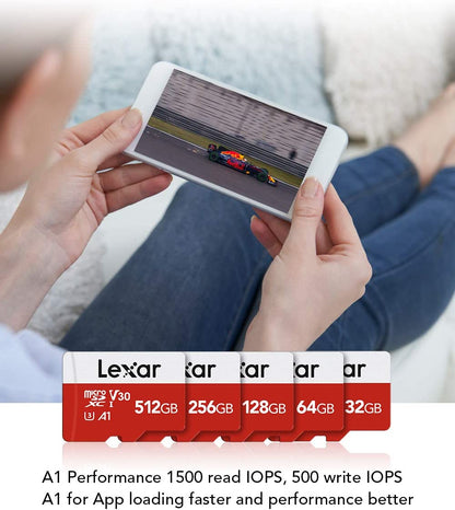 32GB Micro SD Card, Microsdhc UHS-I Flash Memory Card with Adapter - up to 100Mb/S, U1, Class10, V10, A1, High Speed TF Card