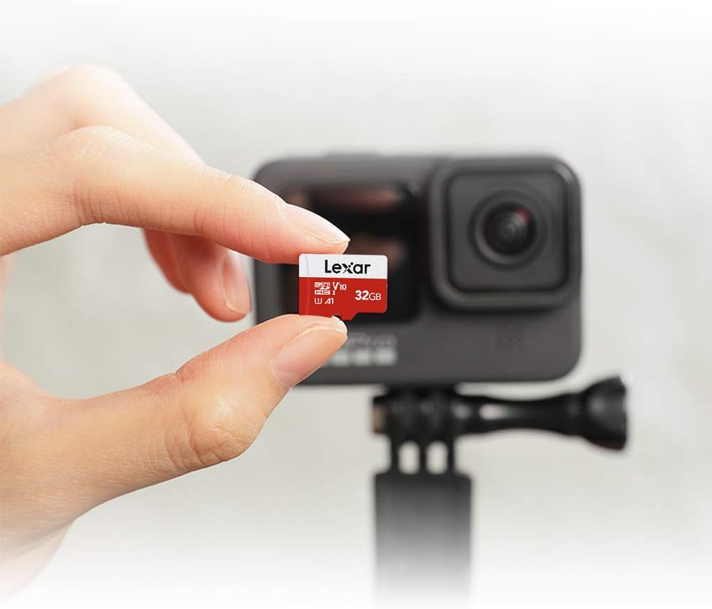 32GB Micro SD Card, Microsdhc UHS-I Flash Memory Card with Adapter - up to 100Mb/S, U1, Class10, V10, A1, High Speed TF Card