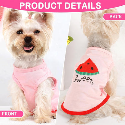 Dog Shirt for Small Dogs Girl - Small Dog Clothes Female - Chihuahua Yorkie Teacup Dog Clothes - XS Dog Clothes - XXS Dog Clothing - Puppy Clothes for Small Dogs Girl - Fall Girl Dog Clothes Pink