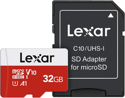 32GB Micro SD Card, Microsdhc UHS-I Flash Memory Card with Adapter - up to 100Mb/S, U1, Class10, V10, A1, High Speed TF Card